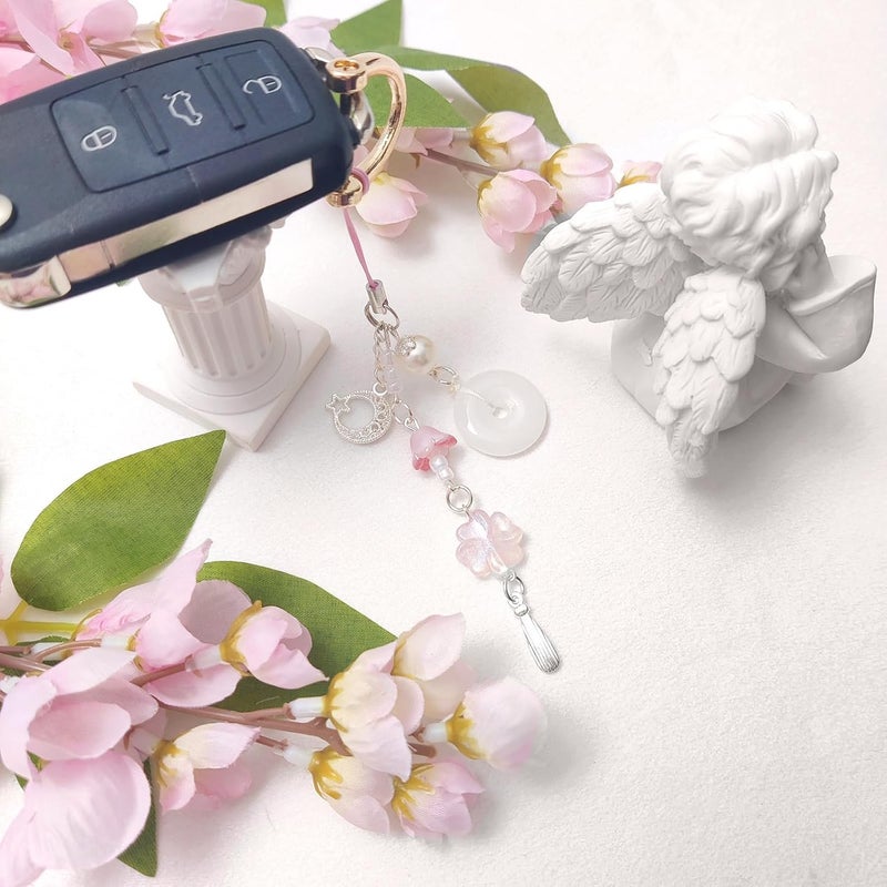 cioatu Y2K Cute Phone Charms Set - Aesthetic Cherry,Flower, Butterfly & Star Cell Phone Straps, Kawaii PhoneAccessories for Bag Keychain, AirPods, Camera Decor - Image 5